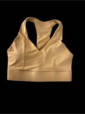 Fabletics Sandstone V-Neck Racerback Sports Bra